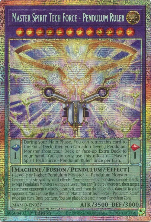 Master Spirit Tech Force - Pendulum Ruler - Starlight Rare