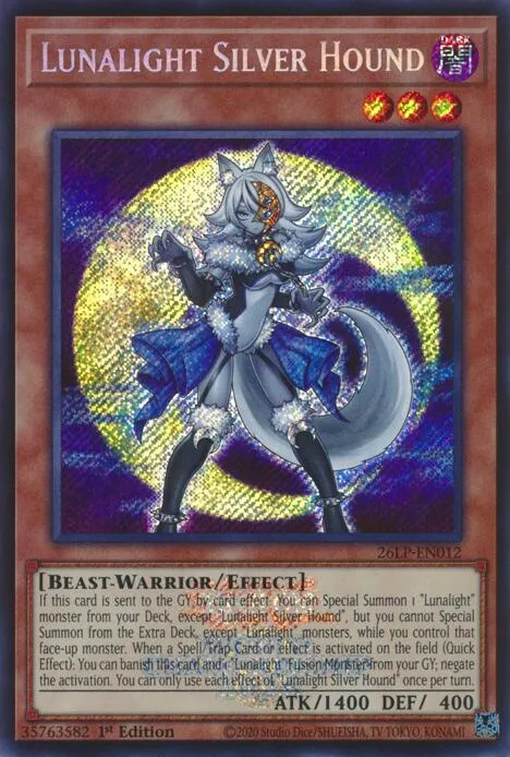 Lunalight Silver Hound - Emblazoned Secret Rare