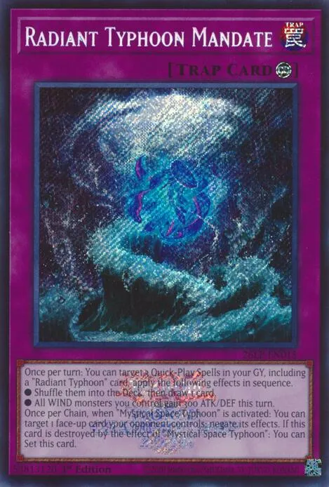 Radiant Typhoon Mandate - Emblazoned Secret Rare
