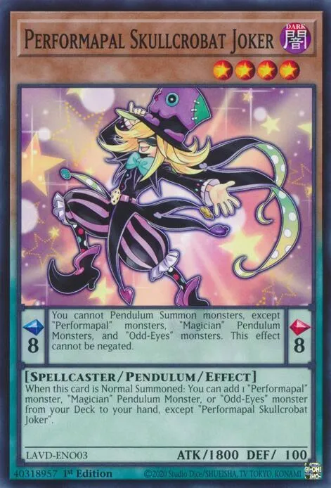 Performapal Skullcrobat Joker - 1st Edition