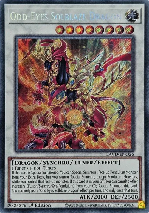 Odd-Eyes Solblaze Dragon - Secret Rare