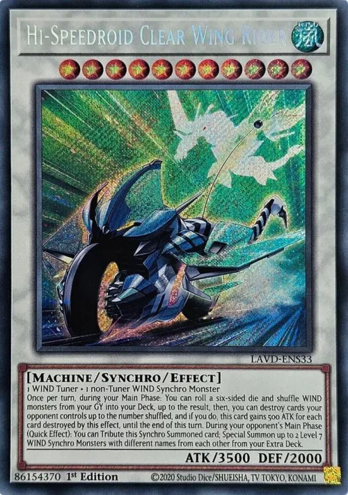 Hi-Speedroid Clear Wing Rider - Secret Rare
