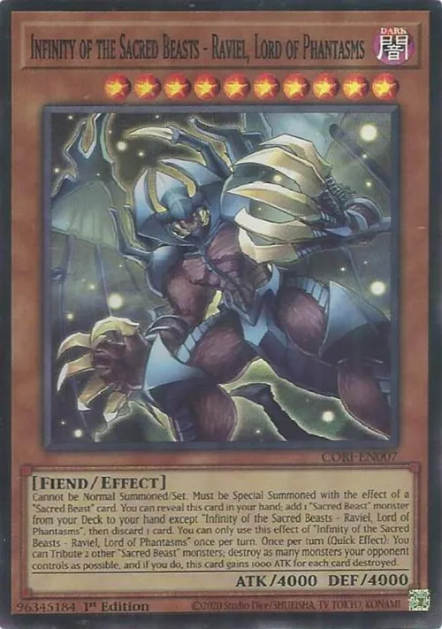 Infinity of the Sacred Beasts - Raviel, Lord of Phantasms - 1st Edition