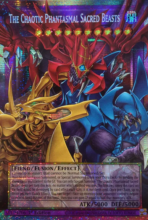 The Chaotic Phantasmal Sacred Beasts - Starlight Rare