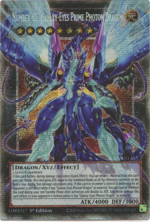 Number 62: Galaxy-Eyes Prime Photon Dragon - Starlight Rare