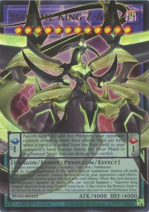 Supreme King Z-ARC - 1st Edition