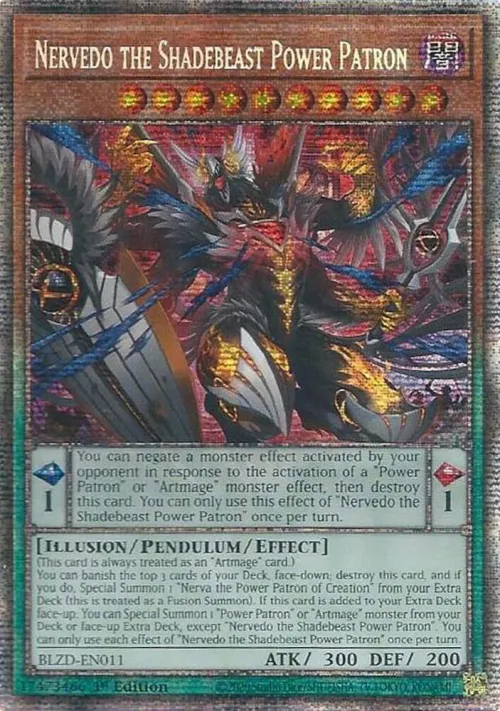 Nervedo the Shadebeast Power Patron - Starlight Rare