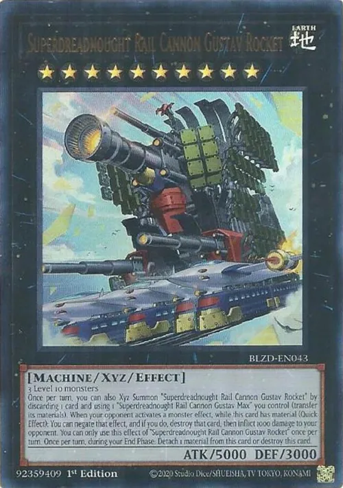 Superdreadnought Rail Cannon Gustav Rocket - 1st Edition