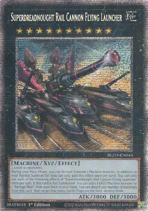Superdreadnought Rail Cannon Flying Launcher - Starlight Rare