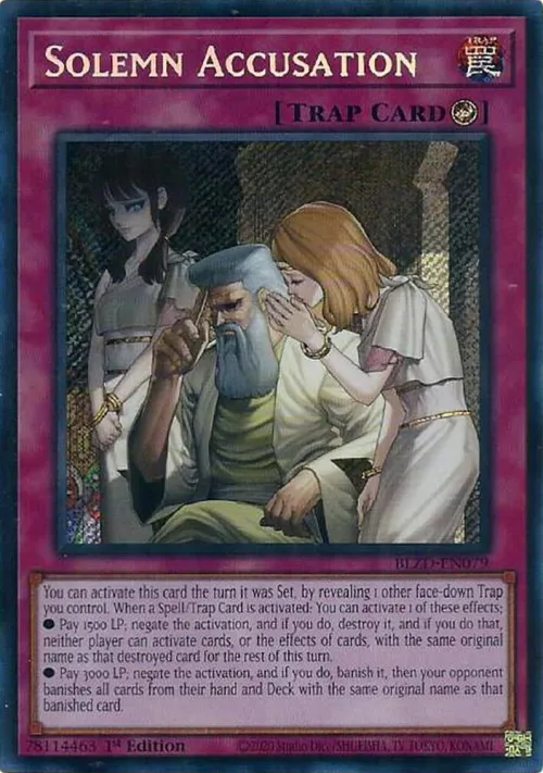 Solemn Accusation - 1st Edition
