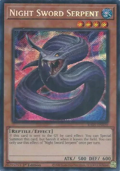 Night Sword Serpent - Secret Rare