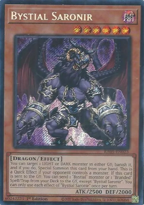 Bystial Saronir - Secret Rare
