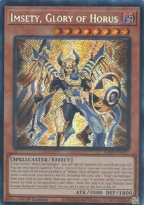 Imsety, Glory of Horus - Secret Rare