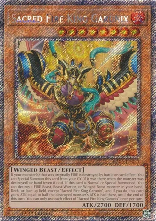 Sacred Fire King Garunix - Platinum Secret Rare