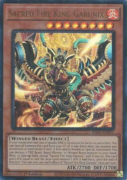 Sacred Fire King Garunix - Ultra Rare
