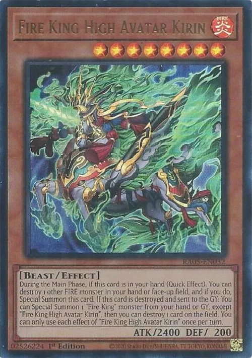 Fire King High Avatar Kirin - Ultra Rare