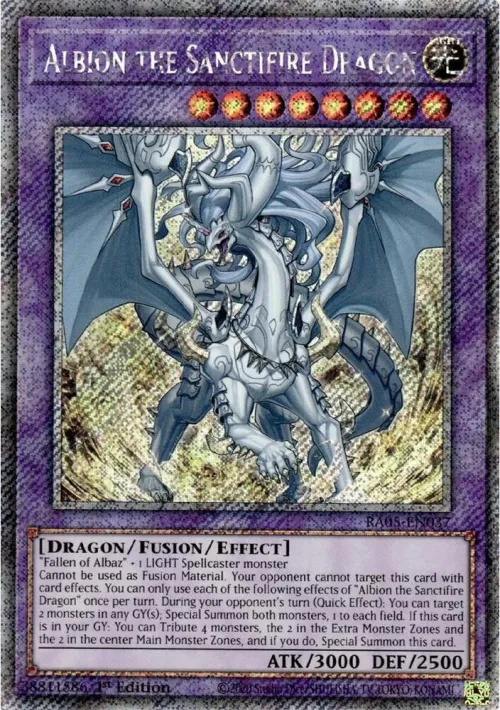 Albion the Sanctifire Dragon - Platinum Secret Rare