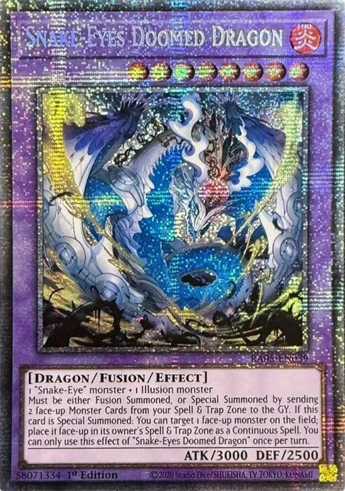 Snake-Eyes Doomed Dragon - Starlight Rare