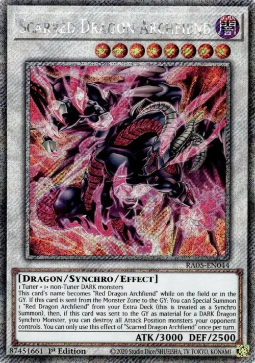 Scarred Dragon Archfiend - Platinum Secret Rare