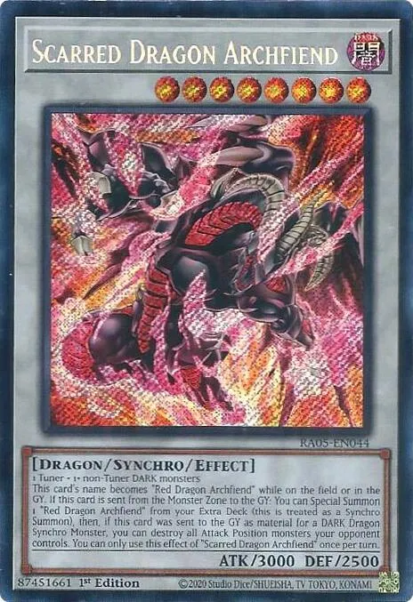 Scarred Dragon Archfiend - Secret Rare