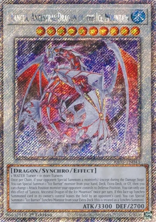 Lancea, Ancestral Dragon of the Ice Mountain - Platinum Secret Rare