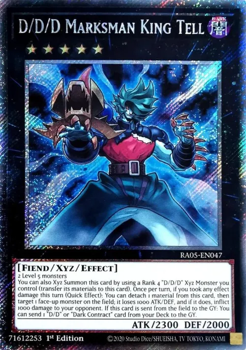 D/D/D Marksman King Tell - Platinum Secret Rare