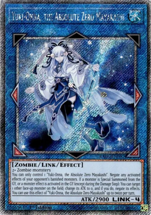 Yuki-Onna, the Absolute Zero Mayakashi - Platinum Secret Rare