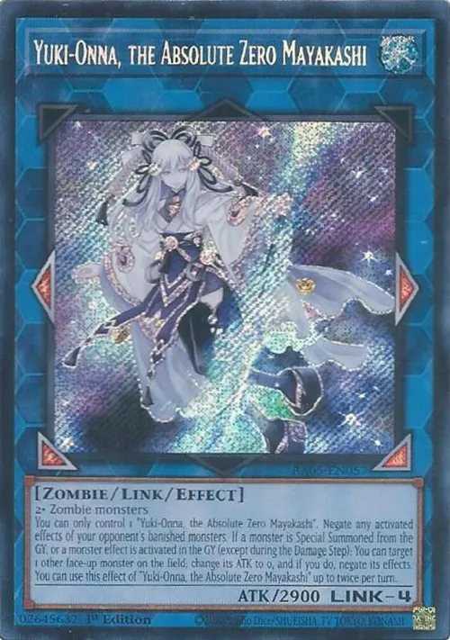 Yuki-Onna, the Absolute Zero Mayakashi - Secret Rare