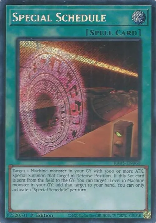 Special Schedule - Secret Rare