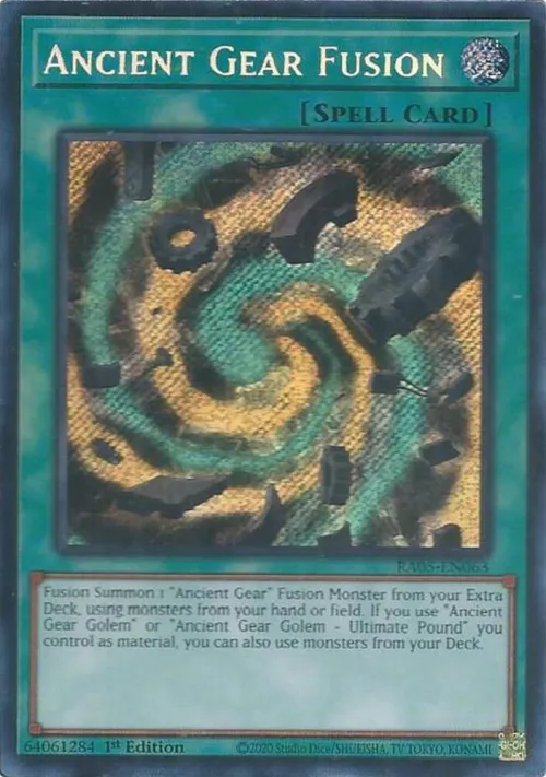 Ancient Gear Fusion - Secret Rare