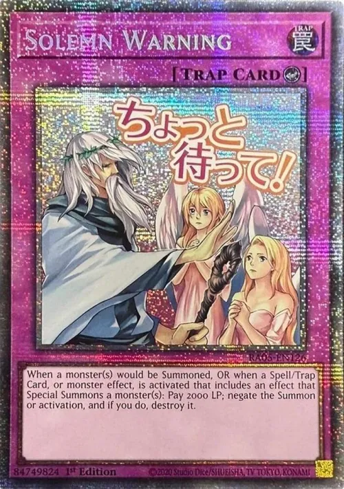 Solemn Warning - Starlight Rare