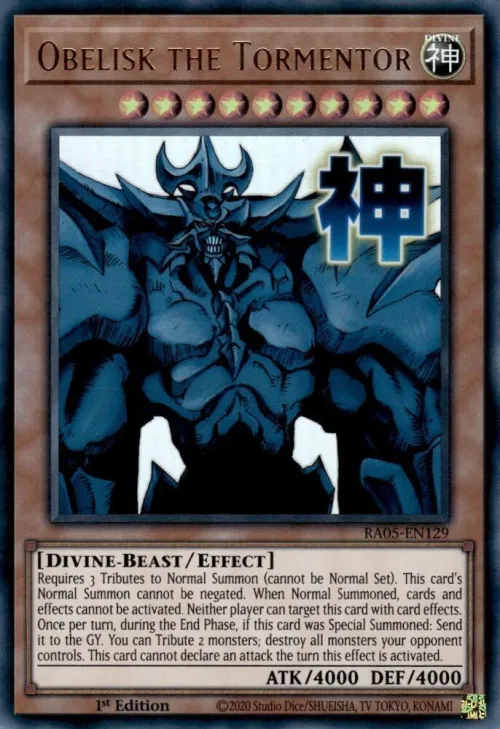 Obelisk the Tormentor - 1st Edition