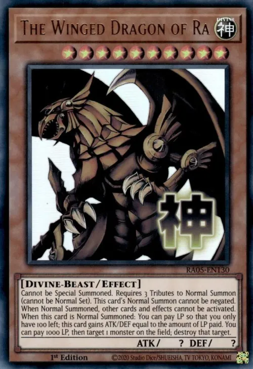 The Winged Dragon of Ra - 1st Edition
