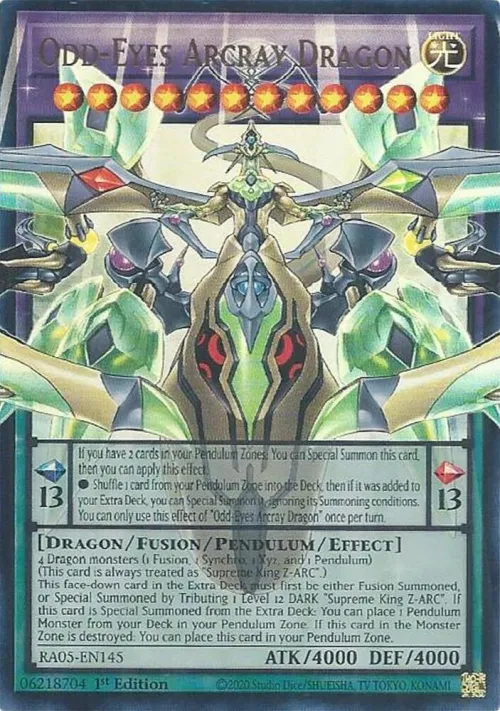 Odd-Eyes Arcray Dragon - 1st Edition