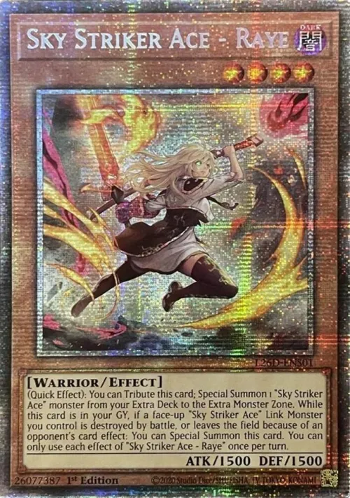 Sky Striker Ace - Raye - Alternate Art Starlight Rare
