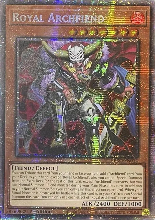 Royal Archfiend - Starlight Rare