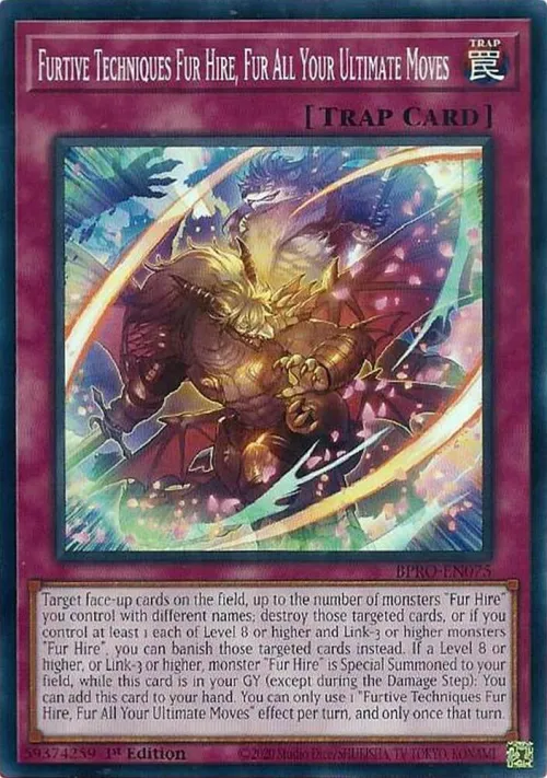 Furtive Techniques Fur Hire, Fur All Your Ultimate Moves