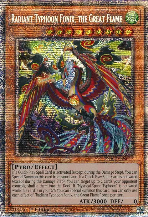 Radiant Typhoon Fonix, the Great Flame - Starlight Rare