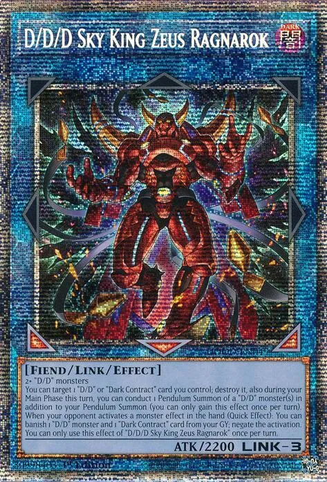 D/D/D Sky King Zeus Ragnarok - Starlight Rare