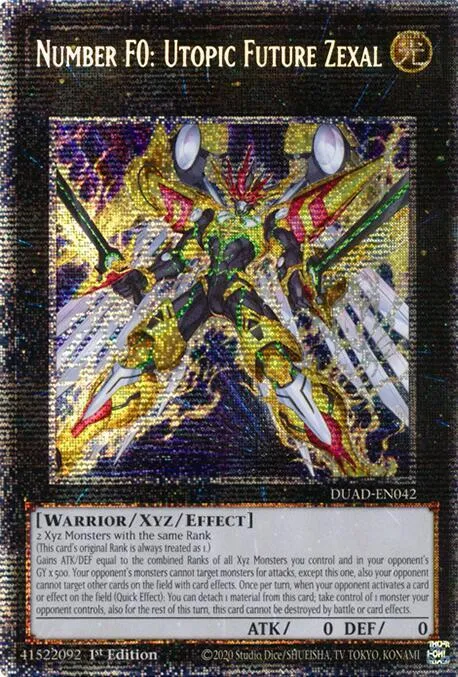 Number F0: Utopic Future Zexal - Starlight Rare