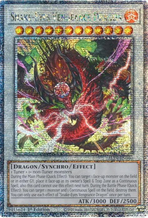 Snake-Eyes Vengeance Dragon - Quarter Century Secret Rare