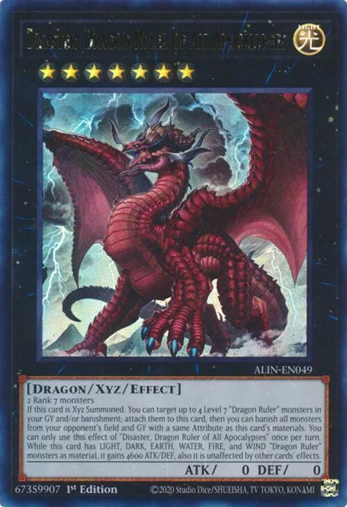 Disaster, Dragon Ruler of All Apocalypses - 1st Edition