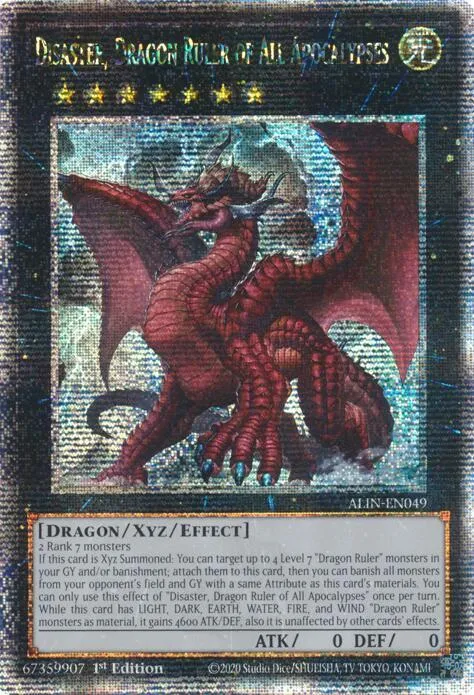 Disaster, Dragon Ruler of All Apocalypses - Quarter Century Secret Rare