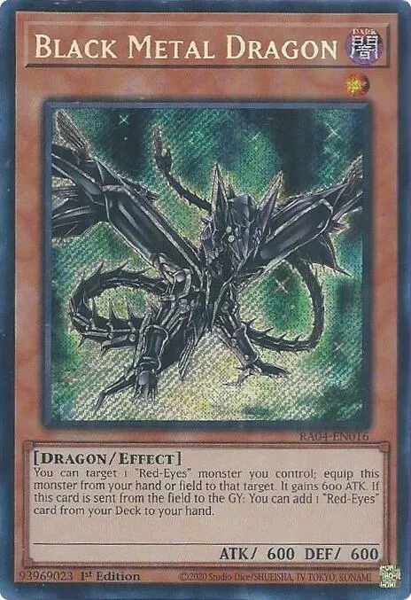 Black Metal Dragon - Secret Rare