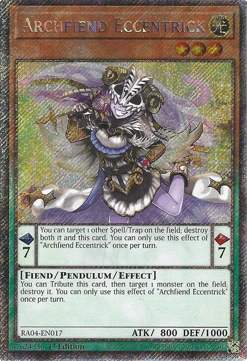 Archfiend Eccentrick - Platinum Secret Rare