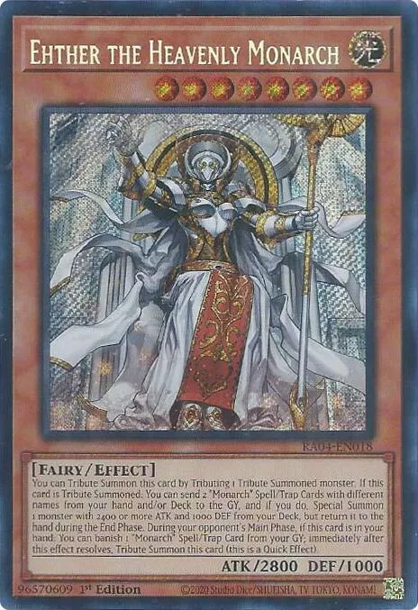 Ehther the Heavenly Monarch - Secret Rare