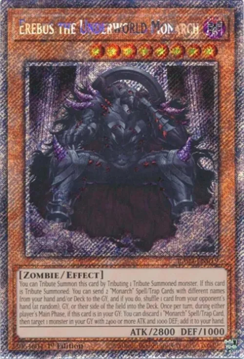 Erebus the Underworld Monarch - Platinum Secret Rare