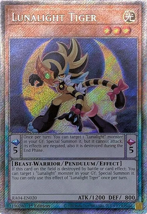 Lunalight Tiger - Platinum Secret Rare