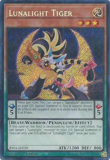 Lunalight Tiger - Secret Rare
