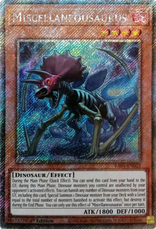 Miscellaneousaurus - Platinum Secret Rare